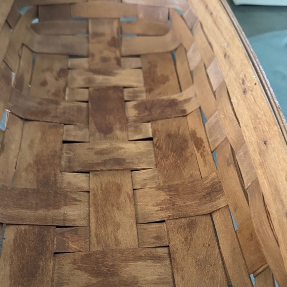 Longaberger Rich Brown Rectangular Basket - Picture 6 of 7